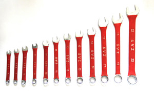 Toolsking Insulated Red Grip Double Sided Combination Wrench Set