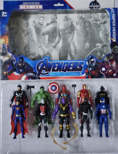 Toyporium Set of 10 Avengers Toy Set Super Hero Action Figure for