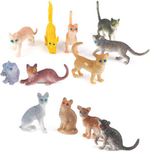 Plastic cat figures discount
