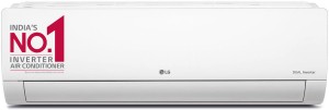 LG Super Convertible 6-in-1 Cooling 1 Ton 5 Star Split Dual Inverter AI, 4 Way Swing, HD Filter with Anti-Virus Protection AC  - White