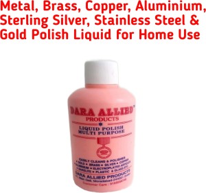 Dara Allied Liquid Polish For Brass Metal Shining Silver Polish Cleaner-  100 ml