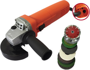 DUMDAAR Double Switch 1100w Angle Grinder Machine With 8pc Multi
