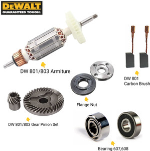 TMX Dewalt Angle Grinder DW801 Copper Armiture Spare Parts Combo Pack Pack of 5 Angle Grinder Price in India Buy TMX Dewalt Angle Grinder DW801 Copper Armiture Spare Parts Combo Pack