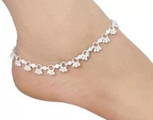 Silver anklets new designs on sale