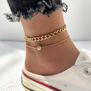 Curb link sales anklet bracelet