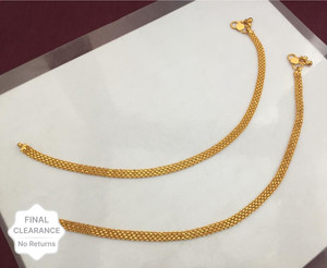 Gold anklets outlet flipkart