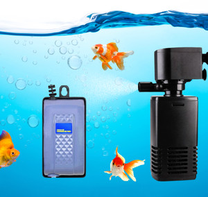Aquarium filter and top air pump combo