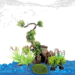 Animaux (Pack of 5) Aquarium Artificial Moss Rocks Decorative