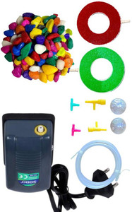 SADHANA AQUARIUM SD SOBO 108 AIR PUMP 1 kg COLOR STONE 2 ROUND AIR STONE RING KIT Aquarium Tool Price in India Buy SADHANA AQUARIUM SD SOBO 108 AIR PUMP 1