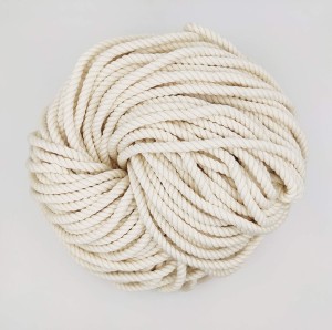 164ft Natural Cotton Rope Cord 1/4 inch Thick for Making Rope Wrapped Jars,  Vase, Rope Bucket, Lamp, Coaster, DIY Rope Craft Project