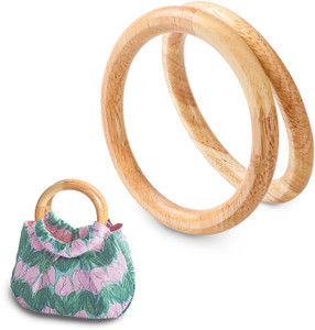 Round wooden purse handles hotsell