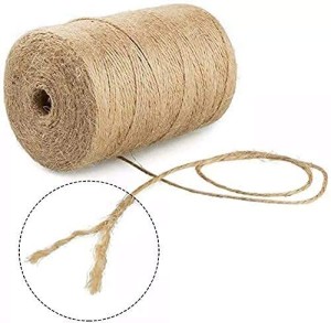 Hunny - Bunch Natural 2-Ply Jute Rope (50Meters, 2mm) Linen Twine Rustic  String Rope - Natural 2-Ply Jute Rope (50Meters, 2mm) Linen Twine Rustic  String Rope . shop for Hunny - Bunch