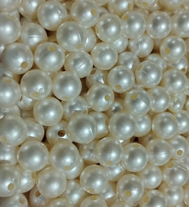 White plastic beads top