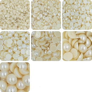 Half cut pearl beads discount