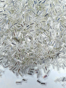 SK ART GALLERY Approx 400g 4mm silver Tube glass beads for jewelry making DIY jewelry kit. Approx 400g 4mm silver Tube glass beads for jewelry making DIY jewelry kit. shop