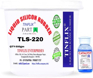 TINFLIX Liquid Silicone Rubber-TLS -210 (500GM) For Mold Making (SLOW) -  Liquid Silicone Rubber-TLS -210 (500GM) For Mold Making (SLOW) . shop for  TINFLIX products in India.