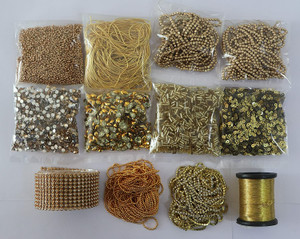 Raw materials for silk thread jewellery store