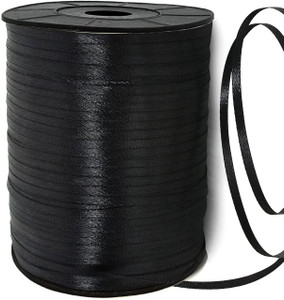 3 inch discount black satin ribbon