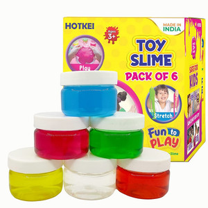 HOTKEI Set Of 6 Multicolor Scented DIY Magical Toys Slimy Slime