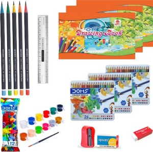  YAKONDA Art & Craft Set, Stationery Celebration Kit, Hobby  Bag of Assorted