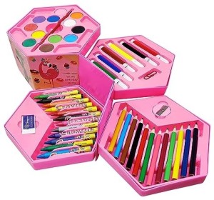 Mavin Colours Set For Kids, Drawing Kit 42 Pc Color Tools & Art Accessories