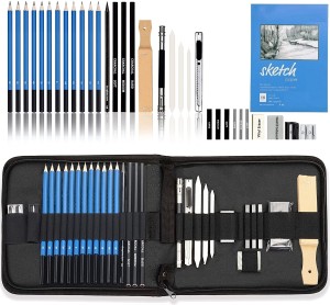 Flipkart.com | efforwave 35 pcs sketching kit with charcoal and graphite  pencils for artist and beginners - art set