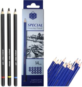 Definite Artline Set of 6 Love-Art Sketch Pencils +