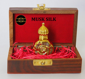 Vedic Attar MUSK SILK GOLDEN Premium Attar with Wooden Box