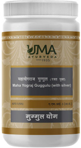 UMA Mahayogaraja Guggulu With Silver Bottle of 40 QTY