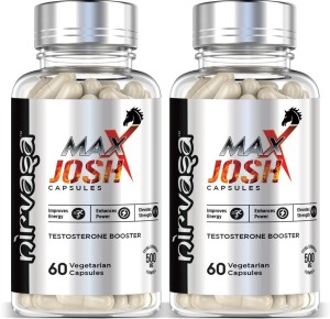 Nirvasa Maxx Josh Testosterone Booster for Men Supplement Pack of - 2