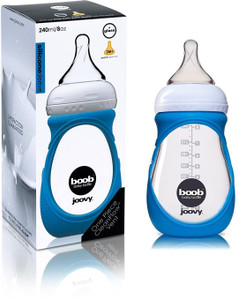 Boob top baby bottle