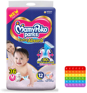 MamyPoko Diaper Medium with Popit 36 Buy Baby Care Combo