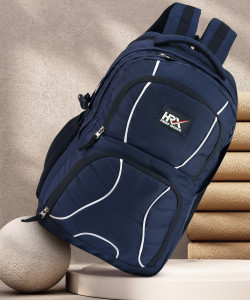 HRX by Hrithik Roshan Comet Unisex Bag with rain cover Office School College BusinessA 50L 50 L Backpack BLACK NAVY BLUE Price in India Flipkart