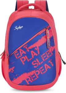 SKYBAGS Polyester 30L Drip School Backpack Red 30 L Backpack Red Price in India Flipkart
