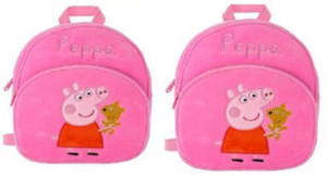 SKYRIDE ENTERPRISES SET OF 2 PEPPA PIG PINK toy bag kids soft