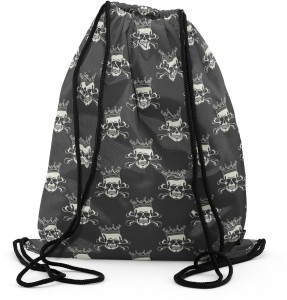 Comfabie Cotton 20L Girls Black College Bag