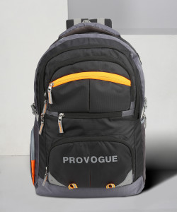 PROVOGUE Spacy Freeride Unisex Bag with rain cover Office School College BusinessB 41L 41 L Laptop Backpack BLACK GREY GREY ORANGE Price in India Flipkart