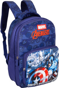 Avengers 18 Inch School Bag for Boys Blue Kids Backpack for Nursery & Primary 30 L Backpack