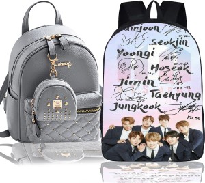 khatushyam collection Stylish BTS Printed On Front  Side, College/School/Tuition Backpack for BTS Lovers 10 L Backpack  Multicolor - Price in India