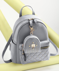 LO4VO SCHOOL COLLEGE BAGS FOR GIRLS WOMEN 10 L Backpack GREY Price in India Flipkart