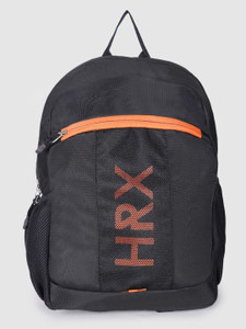 HRX by Hrithik Roshan Lifestyle Unisex Bags for Men Women 23 L Laptop Backpack Black Orange Price in India Flipkart