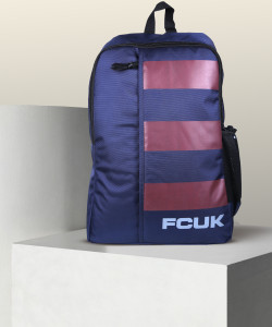 French Connection FCUK BIG STRIPE BACKPACK 20 L Laptop Backpack MARINE BLUE Price in India Flipkart