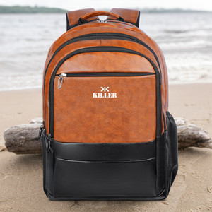 KILLER TWIRL UNISEX BAGPACK WITH RAINCOVER 40 L Laptop Backpack TAN Price in India Flipkart
