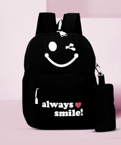 PLAYYBAGS FOR GIRLS COLLEGE BAG TUITION BAG 25 L Laptop Backpack BLACK Price in India Flipkart