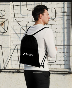 ADMARK String Bag Polyester Made for Men Waterproof Drawstring Backpack Black 16 L Backpack Blqck 71 Price in India Flipkart
