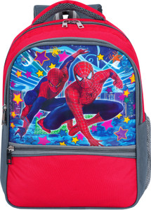 Flipkart Spiderman Spider Man for Nursery to UKG Class Marvel Backpack for Young Heroes Waterproof School Bag School Bag