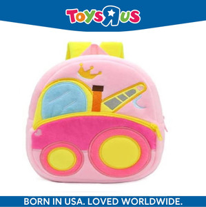 Flipkart Toys R Us Pink Bulldozer Cartoon School Bag for 2 to 5 Years Kids Girls Boys Backpack Backpack Backpack