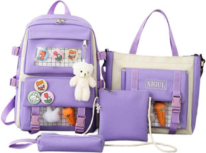 Flipkart BNF Backpack 4pcs Set Schoolbag Shoulder Bag
