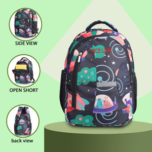 Flipkart Nice Line 19 Inch School Bag for Girls Water Resistant 3 Compartment College Women Waterproof School Bag School Bag