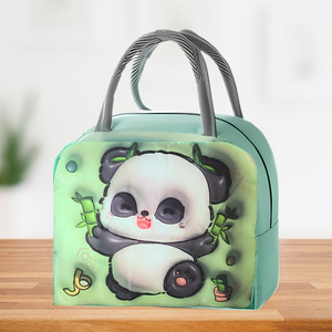 Flipkart KARBD 3D Print Panda Thermal Foil Insulated Lunch Box Bag for Kids Teen Adults Waterproof Lunch Bag Lunch Bag